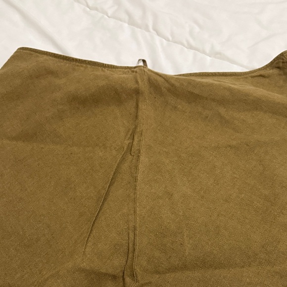Eileen Fisher Olive Green Midi Skirt - Picture 14 of 15